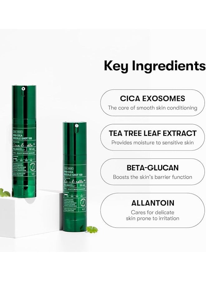 Pro Cica Reedle Shot 100, Centella Asiatica Microneedling Serum, Cica Exosome, Soothing, Hyaluronic Acid, Soft Skin, Glass Skin, Korean Skincare Booster 1.69 Fl Oz.(50ml) - image 4