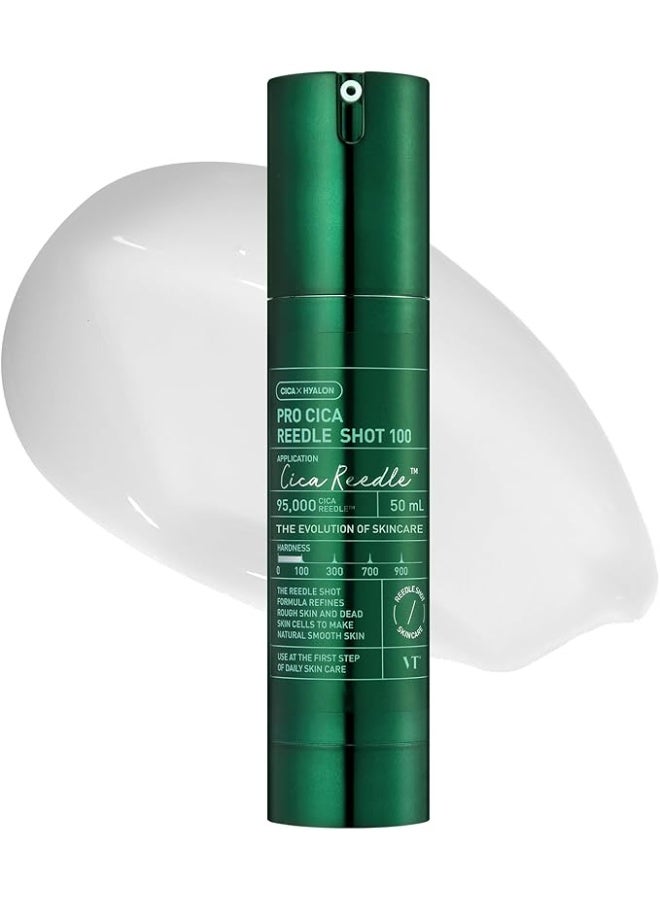 Pro Cica Reedle Shot 100, Centella Asiatica Microneedling Serum, Cica Exosome, Soothing, Hyaluronic Acid, Soft Skin, Glass Skin, Korean Skincare Booster 1.69 Fl Oz.(50ml)