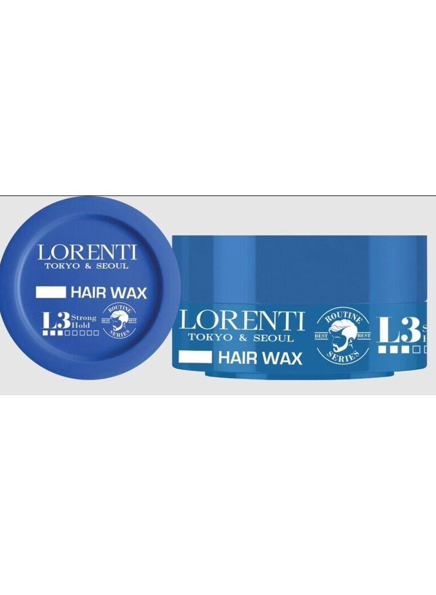 Tokyo & Seoul Hair Styling Wax strong Hold Level 3 175 ml (Blue)