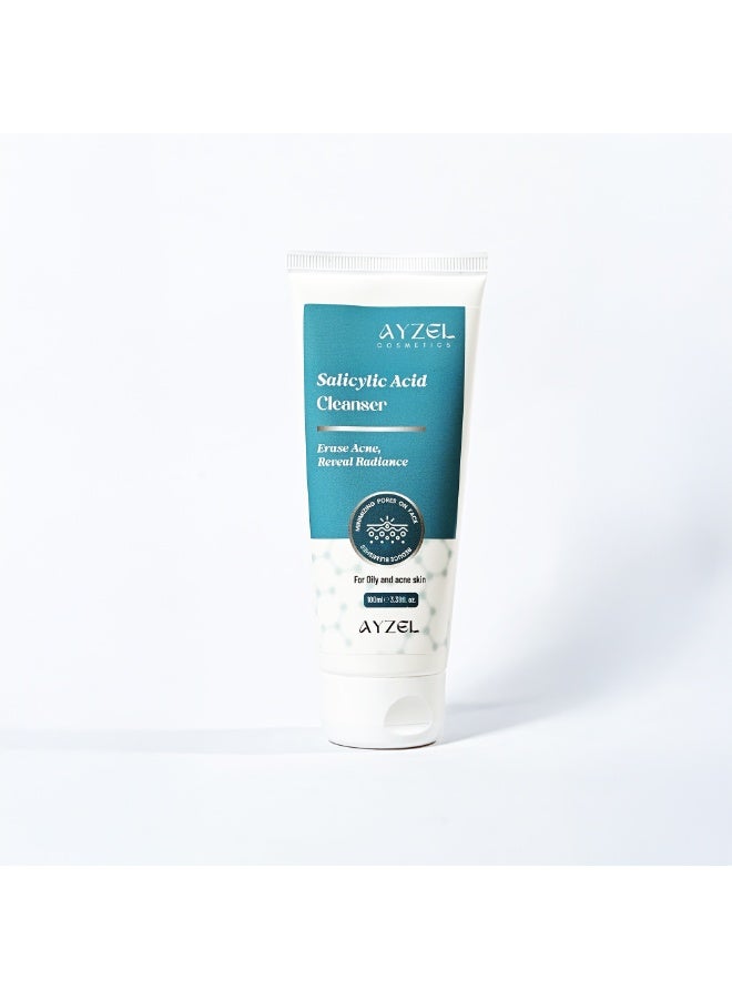 Anti-Acne Salicylic Acid 0.5% For Oily & Acne Prone Skin | With LHA for Pore Cleansing, Oil Control & Sebum Regulation | Sulfate-Free Formula with Zinc for Gentle Exfoliation | Cleanser for Women & Men | 100 ml Face Wash