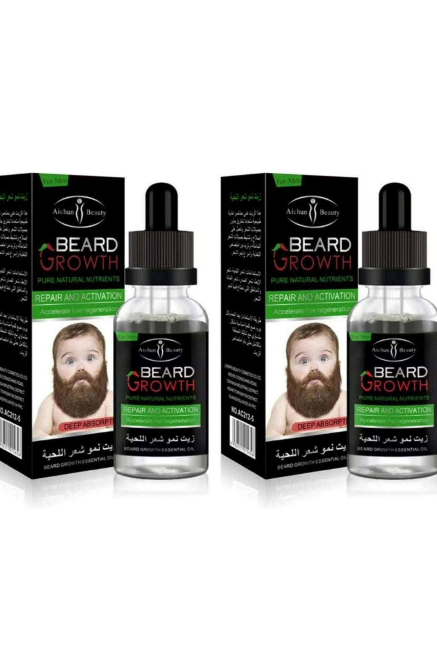Beard Growth Hair Oil 30 ML 2 Pcs
