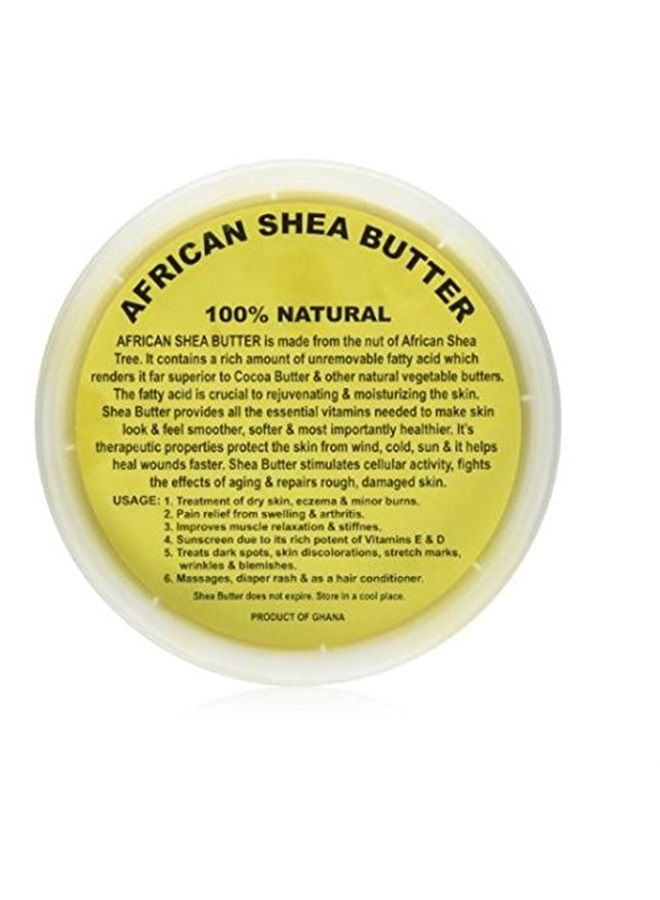 Raw Unrefined Grade A Soft and Smooth Yellow African Shea Butter from Ghana - Amazing quality and consistency - comes in a 16 oz Jar - Total weight approximately 14 oz