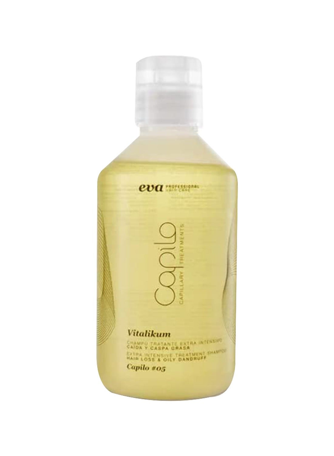 Eva Capilo Vitalikum Shampoo #05 Hairloss/Oily Dandruff, Fights dandruff and hair loss, helpful for maintaining a healthy scalp - 300ml