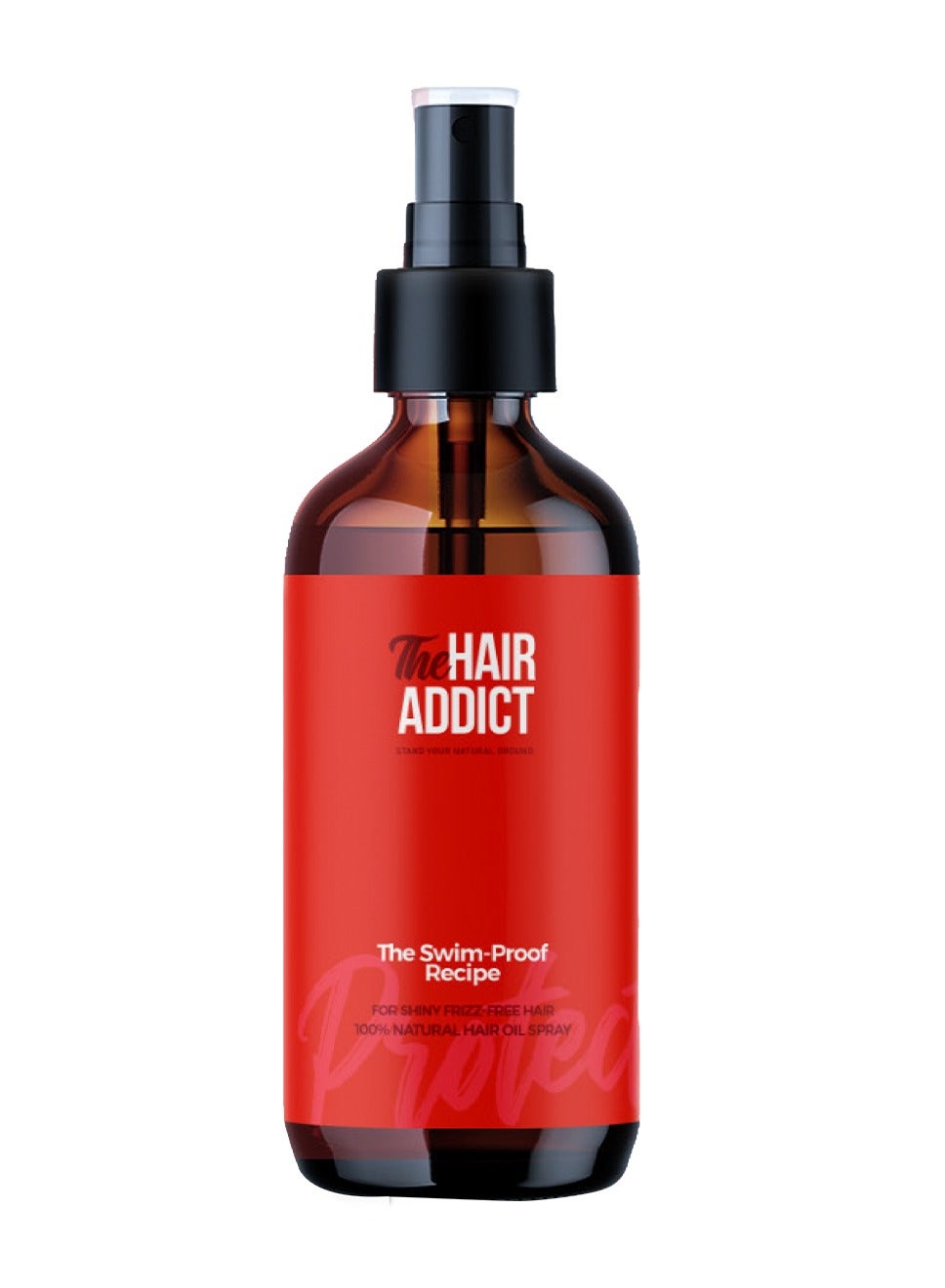 The Hair Addict Swim-Proof Hair Protection Spray - Chlorine & Sea Water Defense For Shiny Frizz-Free  - 100% Natural Jojoba & Vitamin Blend - 60 ml