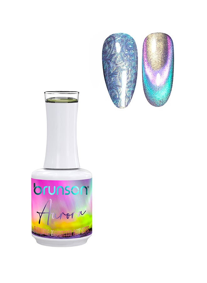 Cat Eye Gel Polish 15ml Aurora Reflective Sparkly Diamond Gel Effect Magnetic French Manicure Pedicure Gel Nail Polish Salon Quality Chip Resistant Gel Nail Extensions UV Gel Nail Paint For Nail Art