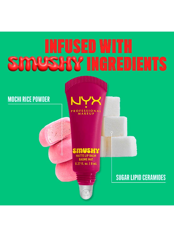 Smushy Matte Lip Balm, Soft Diffused Color, Matte FinishSilly Sippin' - image 5