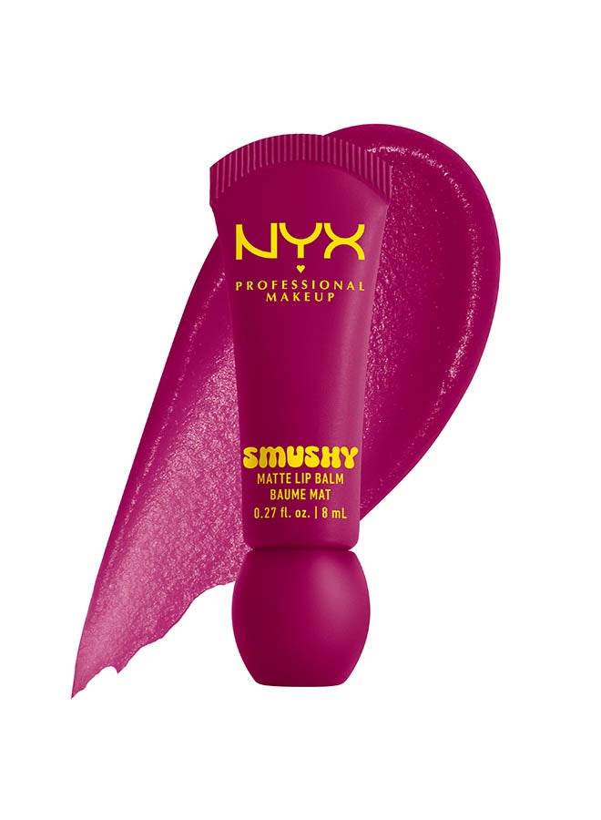 Smushy Matte Lip Balm, Soft Diffused Color, Matte FinishSilly Sippin'
