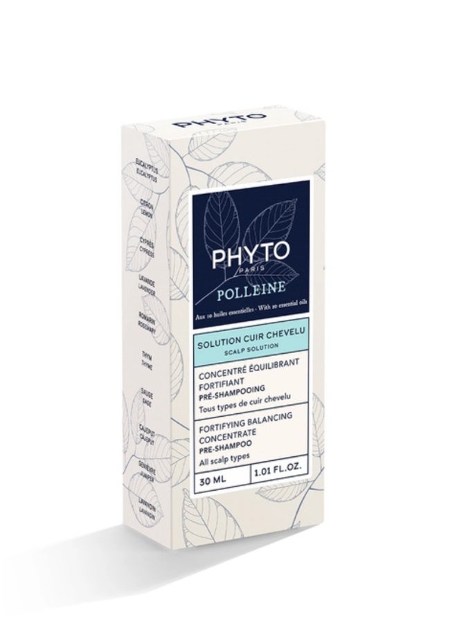 Phyto Polleine Balancing Concentrate, Pre-Shampoo Scalp Treatment with 10 Essential Oils, Silicone & Sulfate-Free 30ml - image 6