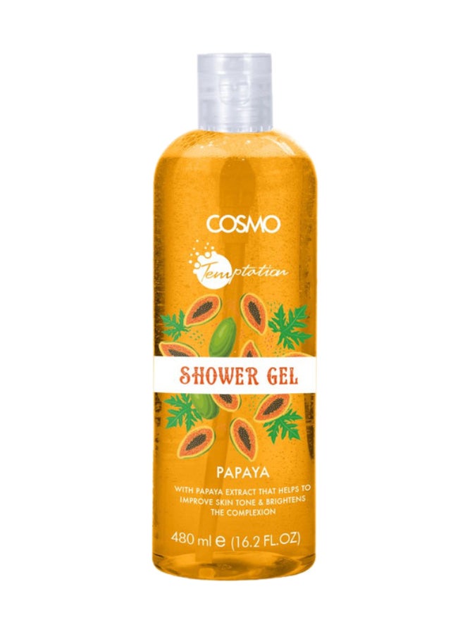 Temptation Shower Gel Papaya 480 Ml