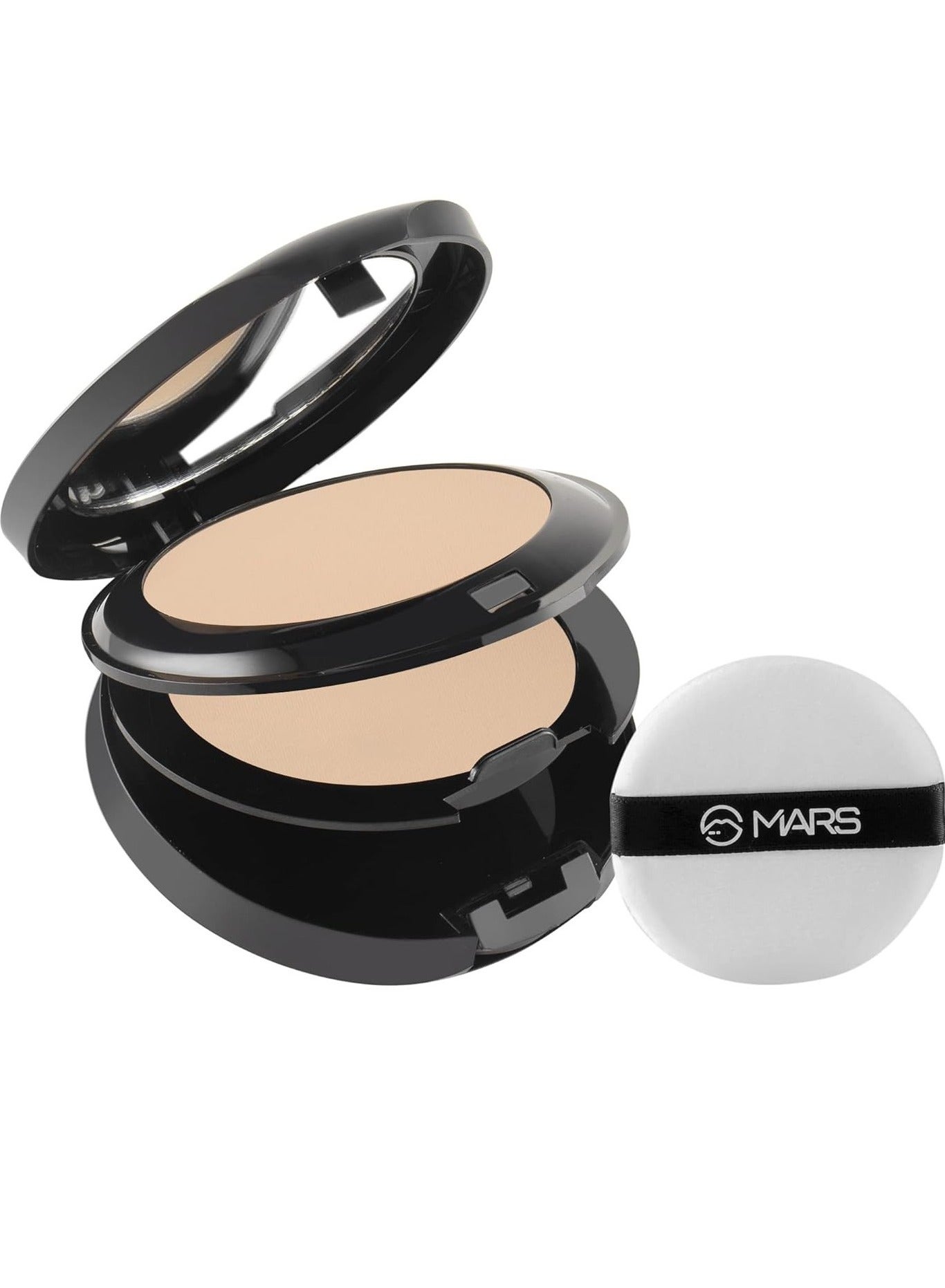 MARS Wonder 2 in 1 Compact with Mirror and Powder Puff   Oil and Sweat Control   Long Lasting Compact Powder  16g  SHADE  03