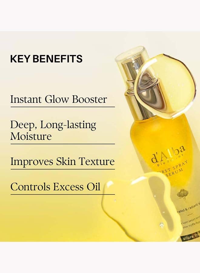 Italian White Truffle First Spray Serum, Hydrating Face Moisturizer, Glow Serum for Radiant Skin, Non Comedogenic, All In One Mist, Vegan & Desert-Adapted ,180ml - image 2