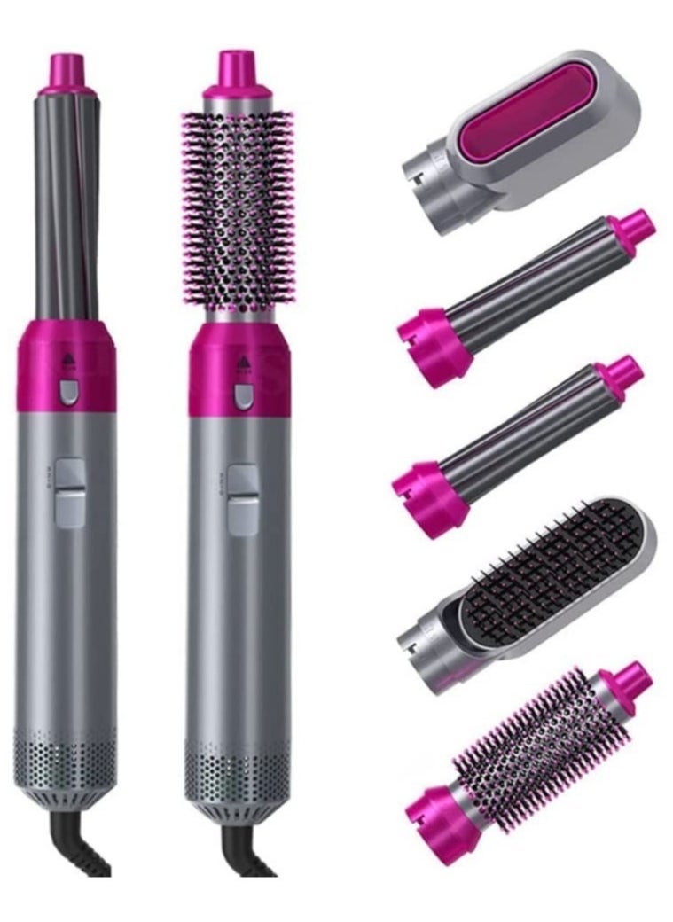 Airwrap Styler 5 in 1 Hair Dryer Hot Air Brush Styler Negative ​Ion Hair Straightener Volumizer Hair Curler Hot Air Wrap Comb Brush