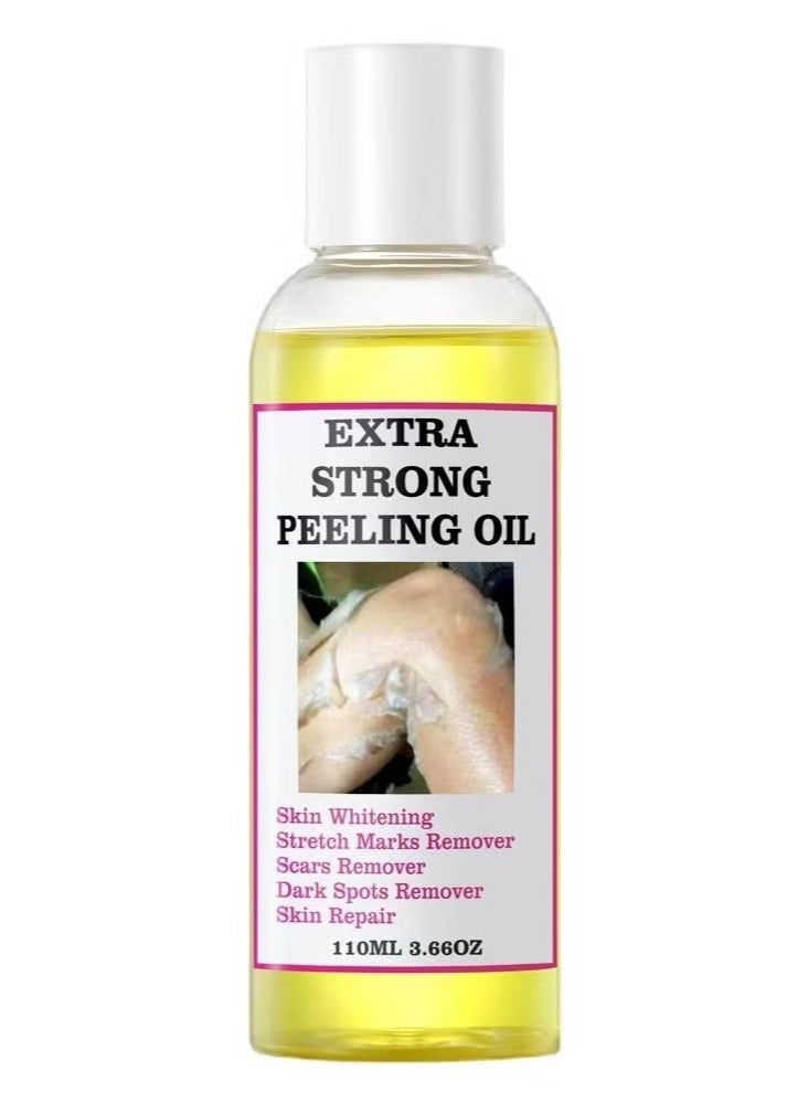 Yellow Peeling Oil 110ml Super Strength Dead Skin Remover Skin Moisturizing Hydrating Butter Peeling Remove Dead Skin and Calluses on Feet and Hand Dark Spot Peeling Oil