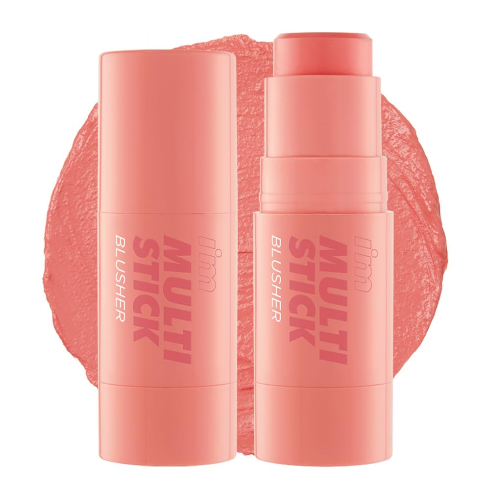 I'M MEME Blusher - I'm Multi Stick 001 Rose | Easy Blendable Cream Blush for Natural Look, Multi Blush Stick for Cheek Tint, Face Contour Makeup, and Face Blush, Suitable for Beginners and All Ages