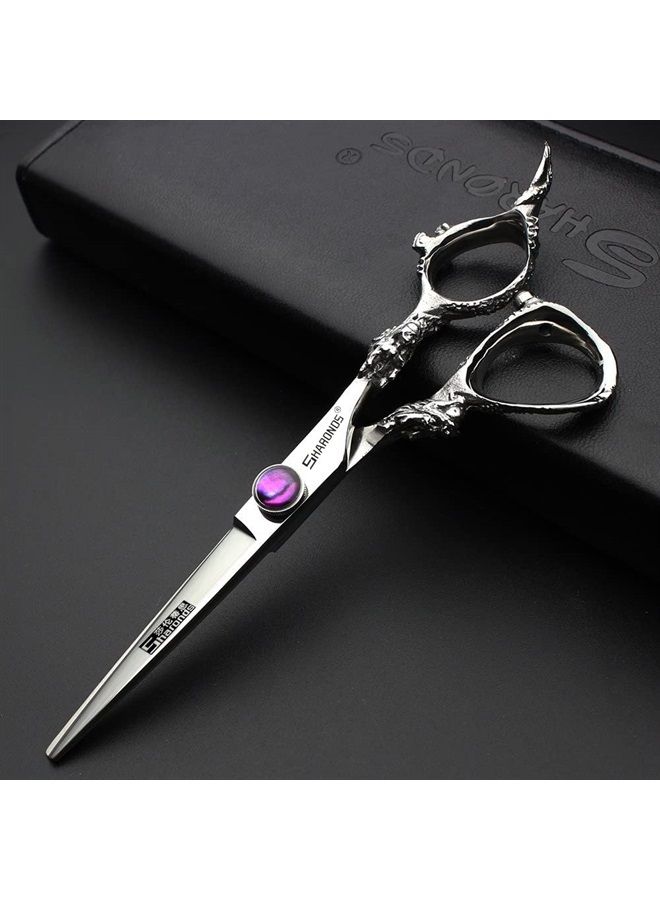 6" Professional Hairdressing Scissors Set, Hair Clipper/Household Stainless Steel Hair Clipper (6" Silver Set)