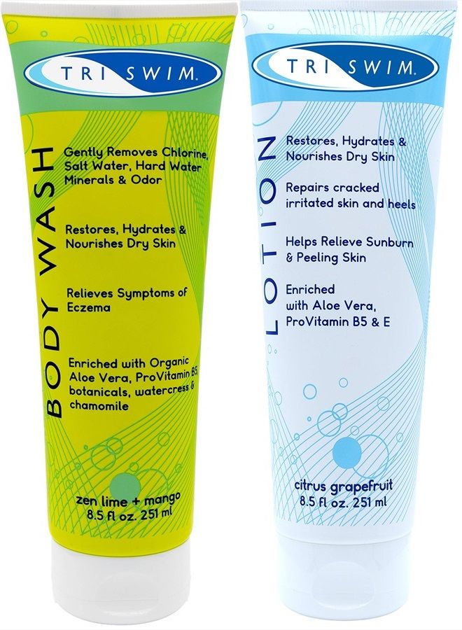 TRISWIM Chlorine Out Body Wash & Lotion Gift Set