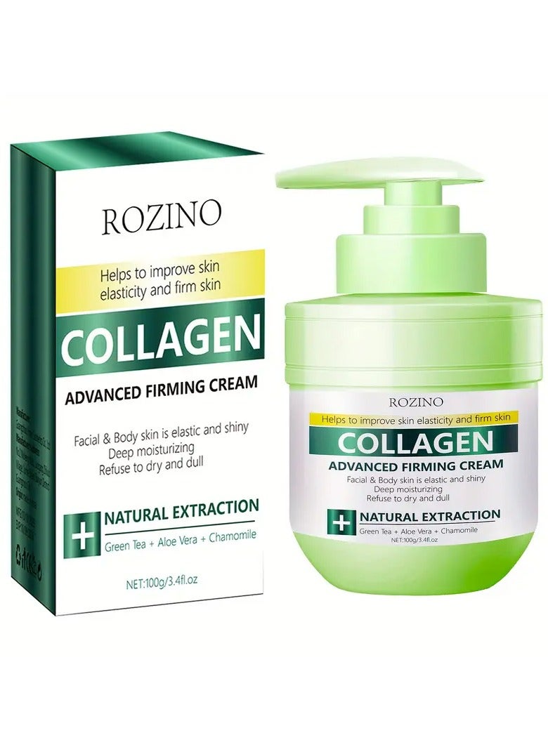 Rozino Collagen Advanced Firming Cream - Firms Skin with Elasticity and Radiance, Deeply Moisturizes