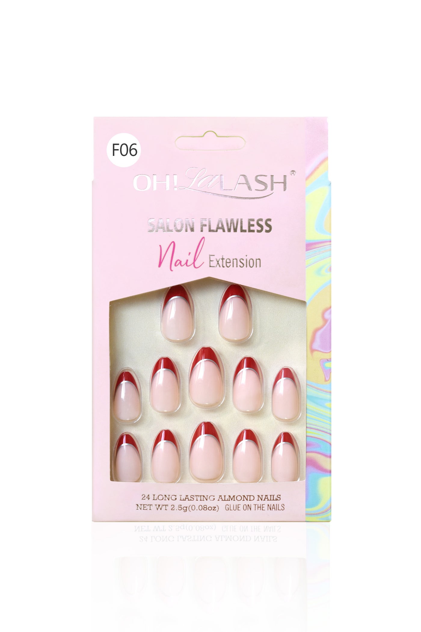 24pcs Pre-glued Colorful False Nail Tips (New Version Available)