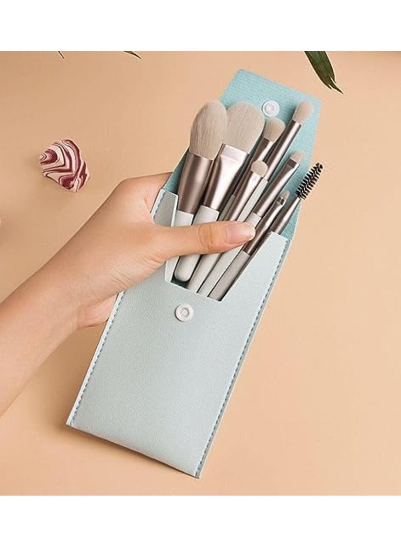 08 - PCS Makeup Brush Set, Professional Premium Synthetic Makeup Brushes, Eyeshadows, Foundation Powder High Light Blushes, Makeup Brush Set with Matte Plastic Handle and Bag for women beauty
