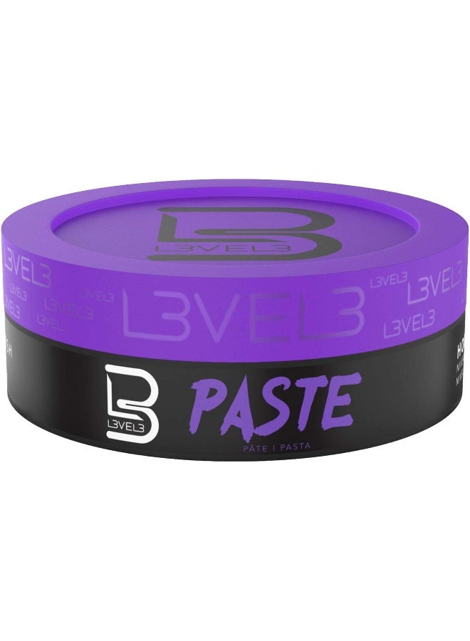 Level 3 Paste - Long-Lasting Hold - Improves Strength and Volume of Hair - Protects Against Hair Damage - Level Three Men Styling Product (150 ML, Paste)