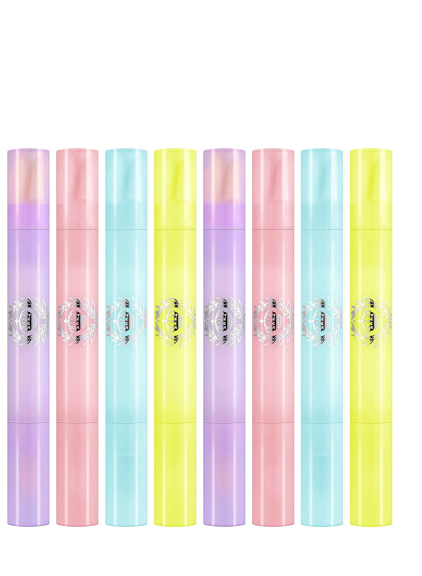 8 Pieces Nail Polish Corrector Pen Makeup Corrector Remover Pen Nail Polish Remover Pen Remover Mistakes Cleaner Nail Edge Cleaning Pen for Nail DIY Design or Salon Use (Green, Yellow, Pink, Purple)