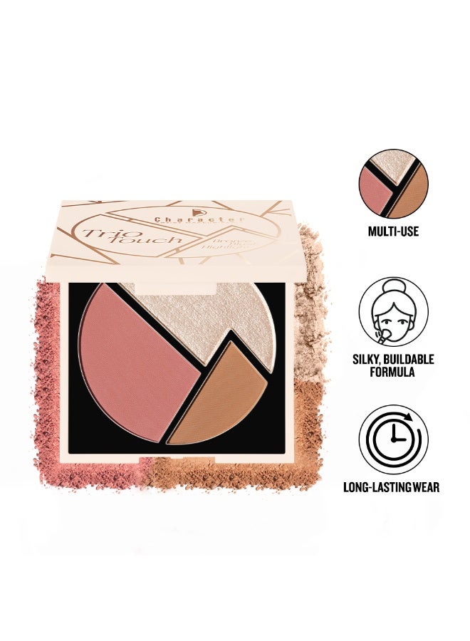 Character Trio Touch Bronze Blush-Highlight Palette