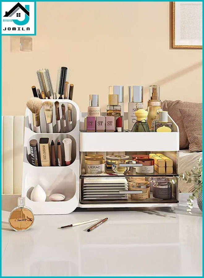 Makeup Organizer with Drawers for Vanity,Spacious Cosmetic Display Case,Perfect Storage Solution for Your Beauty Essential