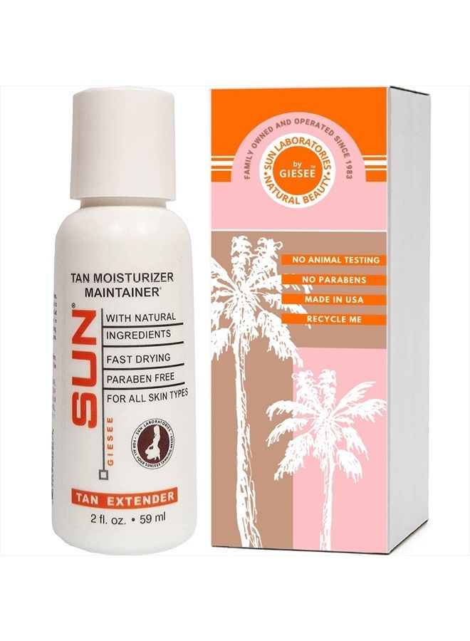 Sun Labs Tan Extender Lotion for Moisturizing your Golden Glow - 2 Oz. Bottle