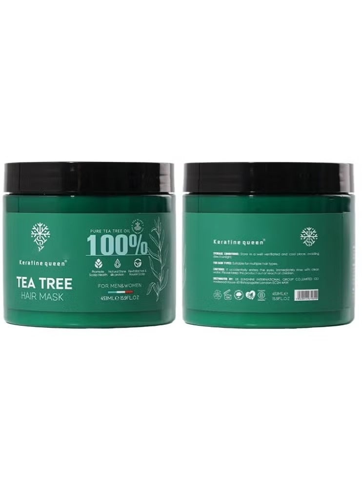 100% Hair care mask Natural Organic Rich Conditioner Tea Tree Cleansing and refreshing hair care