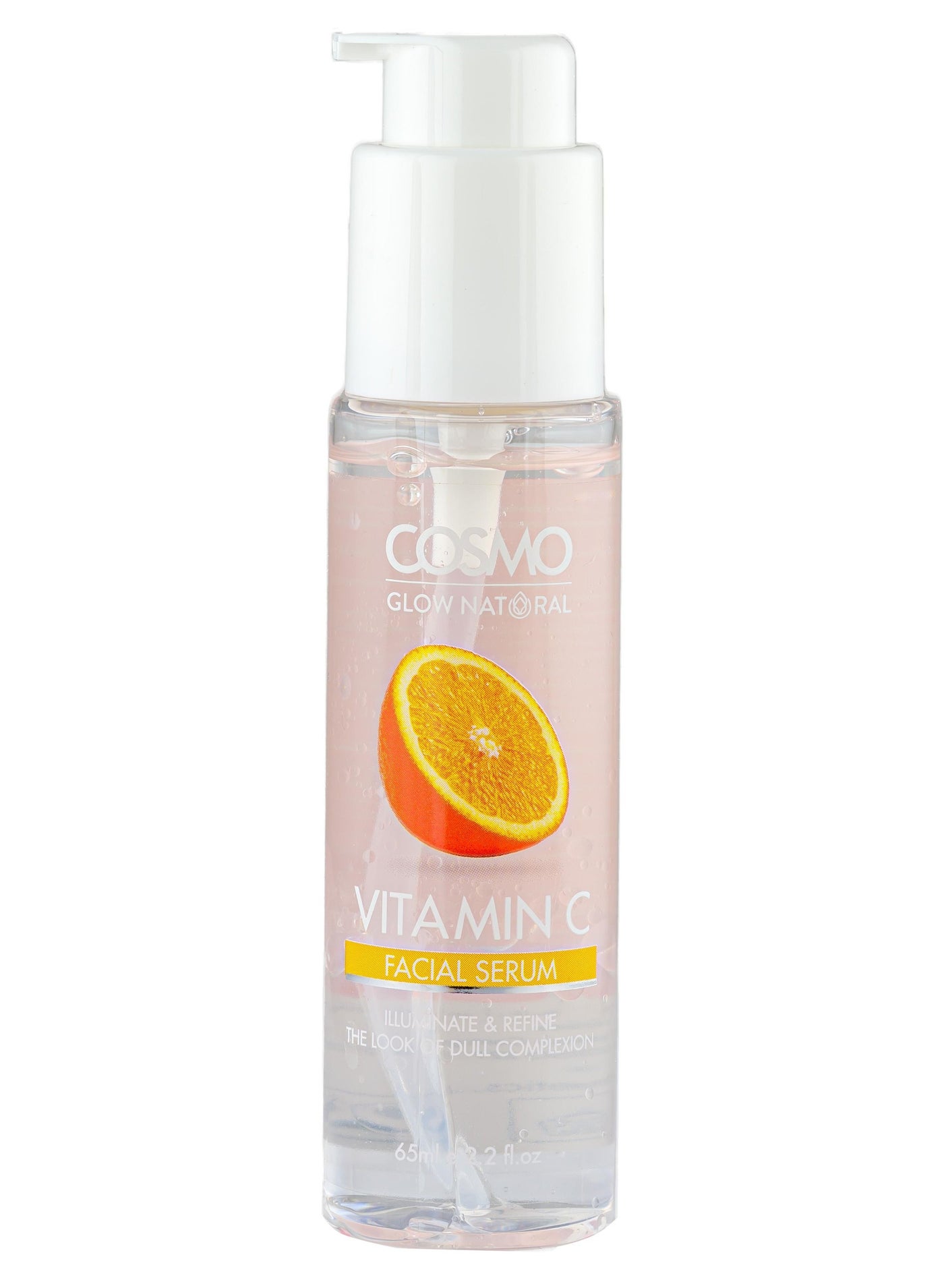 Cosmo Glow Natural Vitamin C Facial Serum For Unisex 65ml, Illuminate & Refine Dull Complexion, Reduce Of Dark Spot