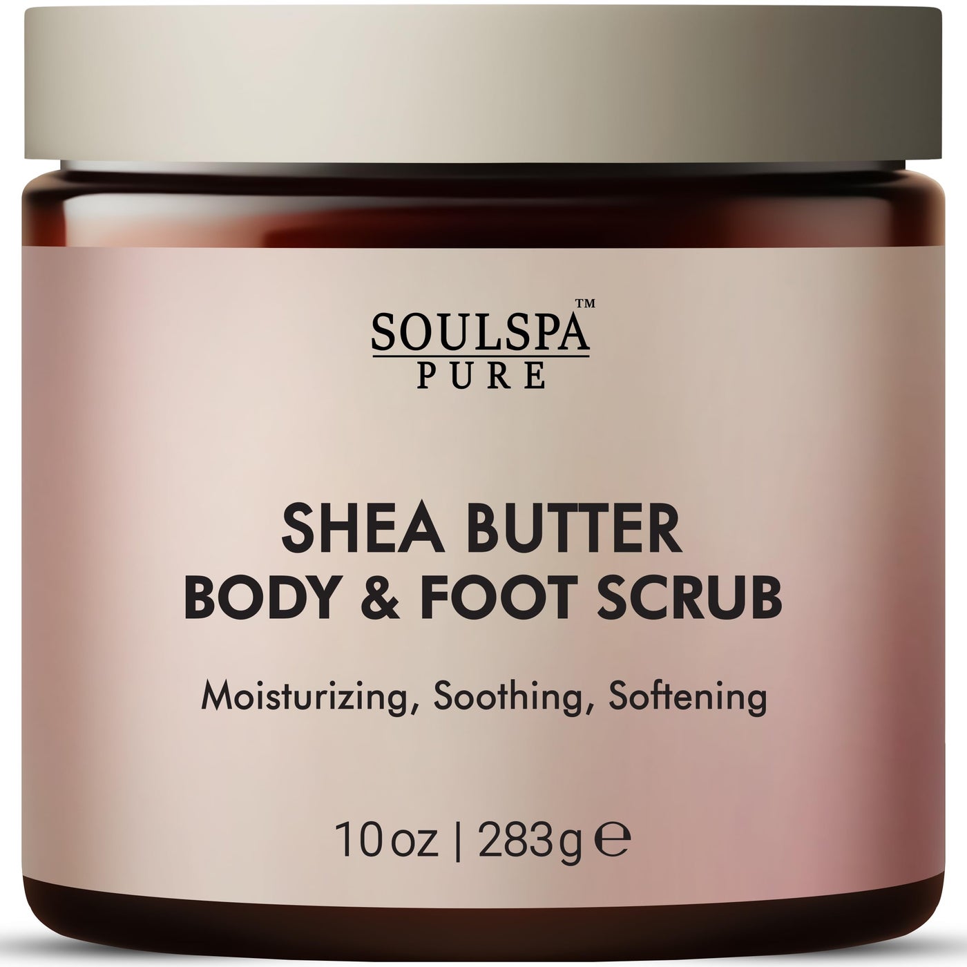 Shea Butter Body & Foot Scrub | Gentle and Nourishing Moisturizing Shea Butter Body Scrub, Soothing & Exfoliating Body Scrub for Deep Hydration, 10 oz