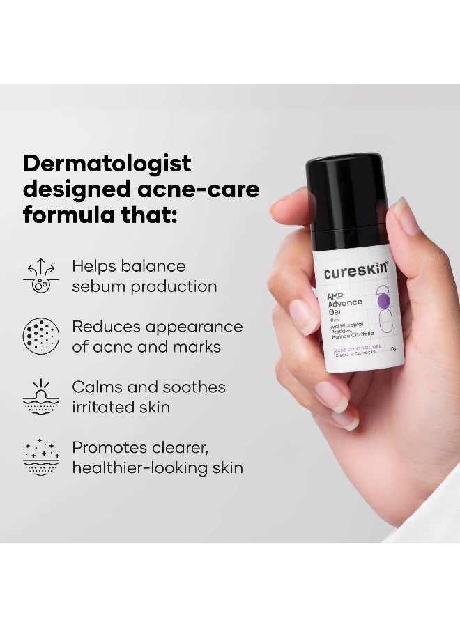 Acne Control Gel with Azelaic Acid, Mandelic Acid & Probiotics | Reduces Pimples, Blemishes & Excess Oil | For Oily & Acne-Prone Skin | 10 g - image 2