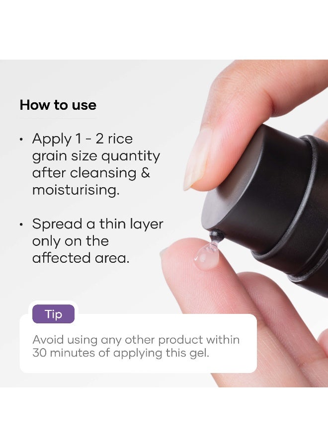 Acne Control Gel with Azelaic Acid, Mandelic Acid & Probiotics | Reduces Pimples, Blemishes & Excess Oil | For Oily & Acne-Prone Skin | 10 g - image 6