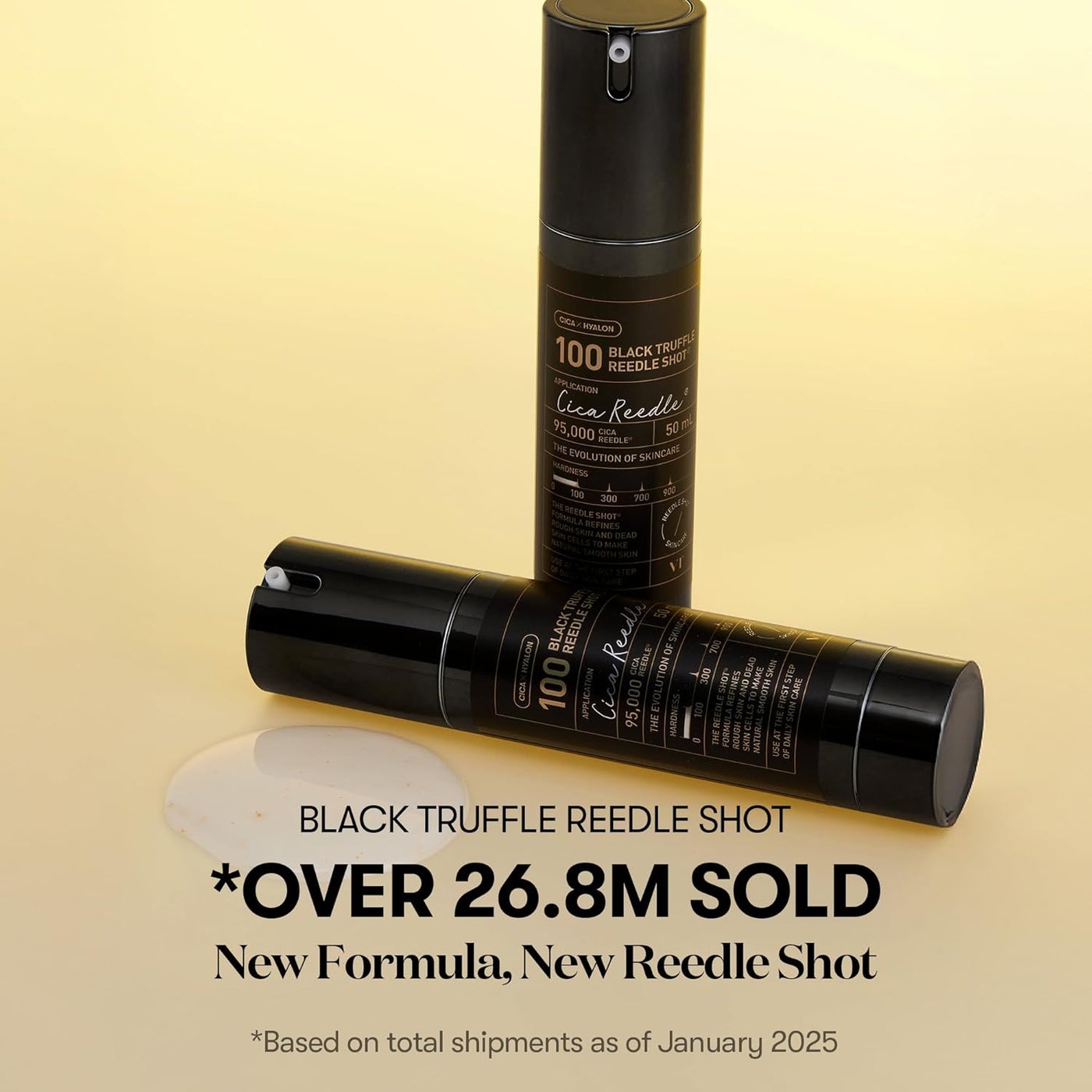 Black Truffle Reedle Shot 100, Premium Spicule Microneedling Serum with 24K Gold for Skin Elasticity, Deep Nourishment, Exfoliation & Smooth Glass Skin, Korean Skincare, 1.69 fl oz - image 3