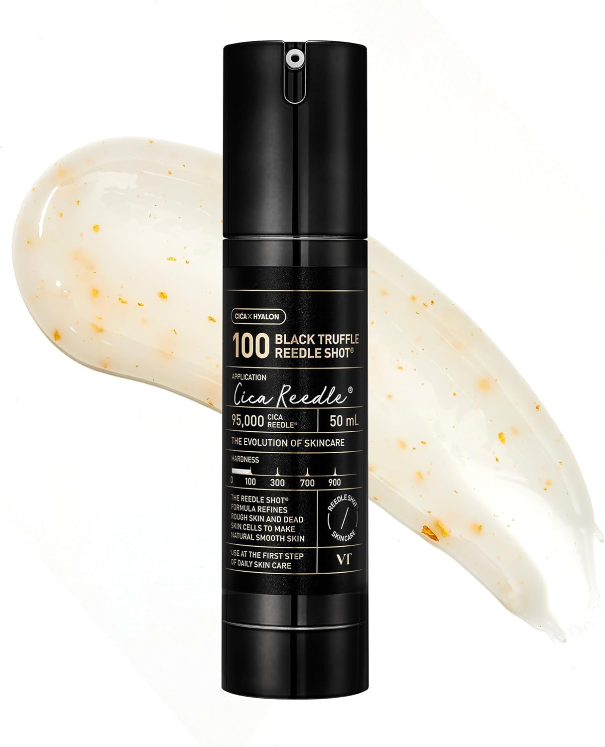 Black Truffle Reedle Shot 100, Premium Spicule Microneedling Serum with 24K Gold for Skin Elasticity, Deep Nourishment, Exfoliation & Smooth Glass Skin, Korean Skincare, 1.69 fl oz