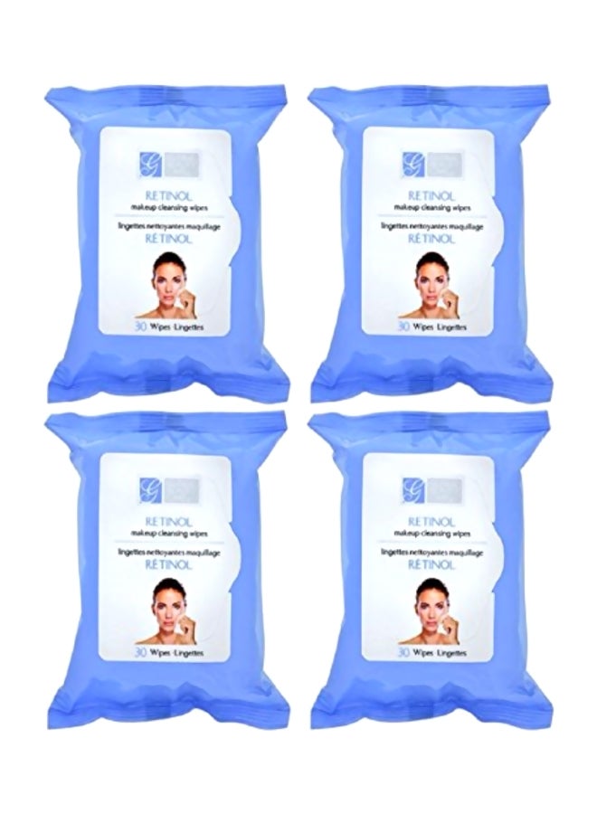 Retinol Makeup Cleansing Cloth Wipes, 4-pk (100 Wipes) (Regular)