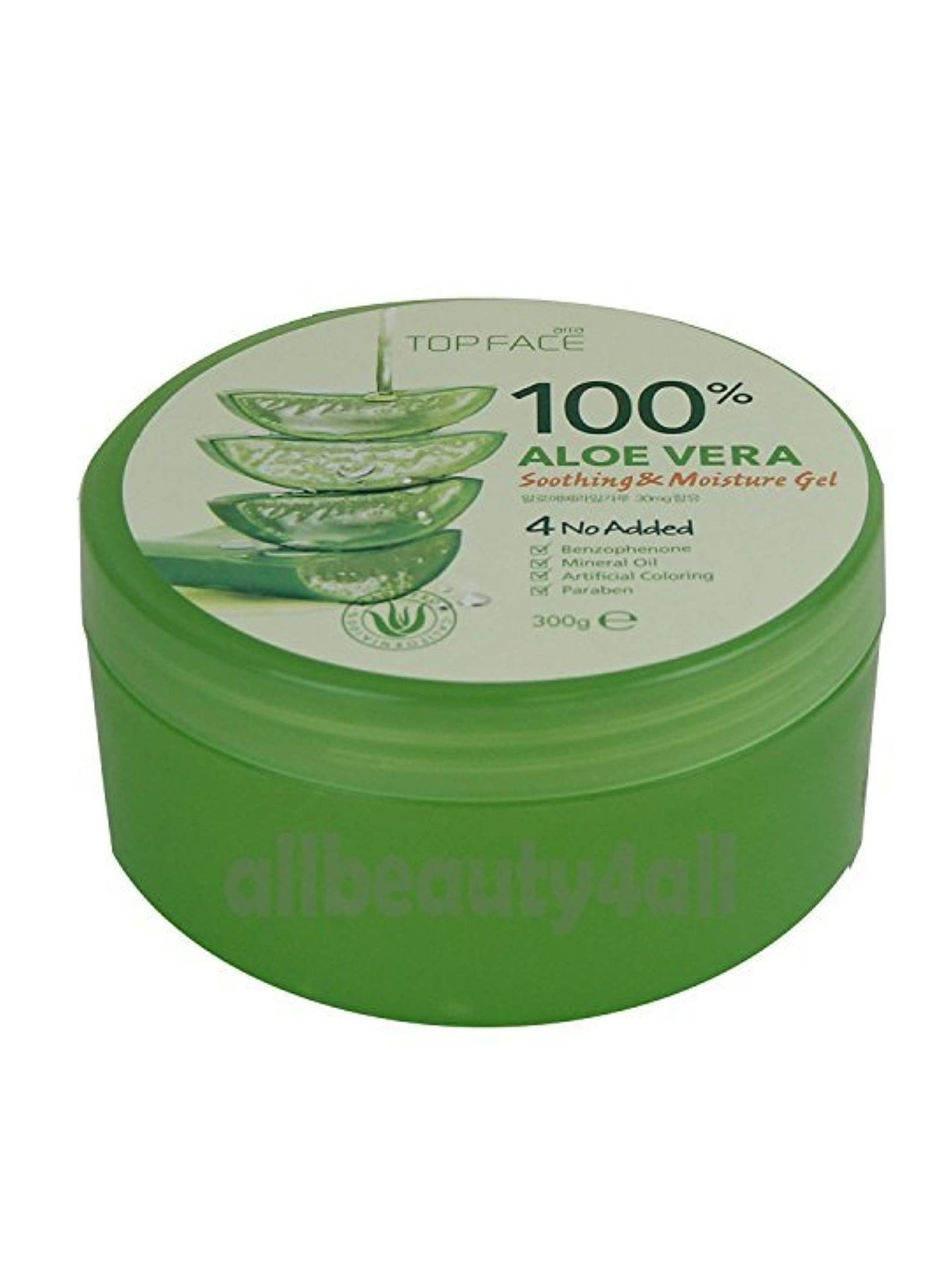TOPFACE 100% Aloe Vera Soothing & Moisture Gel 300g,10.58 oz (Made in Korea)