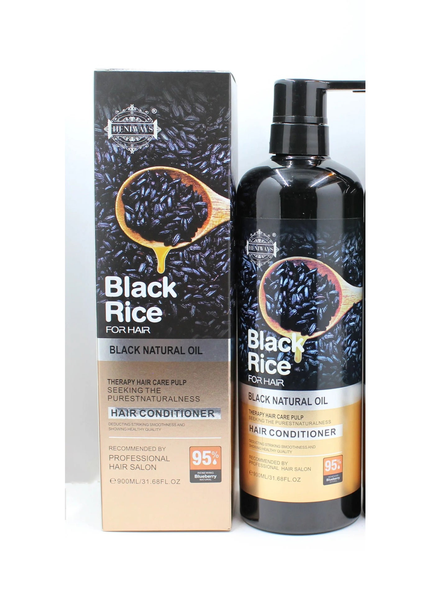 Black Rice For Hair Black Natural Oil Hair Conditioner 900 ML