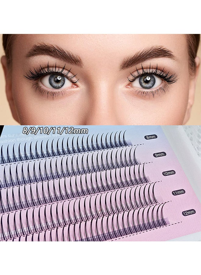 False Eyelashes Individual Lashes 8/9/10/11/12mm Single Cluster Eyelash Extension Supplies Eyelashes Natural Look Manga Lashes Health Fake Wispies Eyelashes Anime Fairy Bottom Lashes, Black