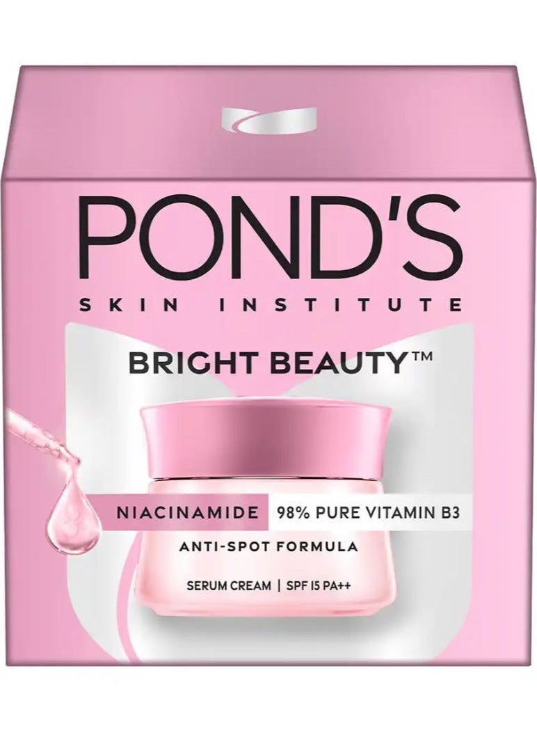 Bright Beauty Niacinamide 98% Pure Vitamin B3 Anti-spot Formula Serum Cream with SPF 15 PA++ 50g