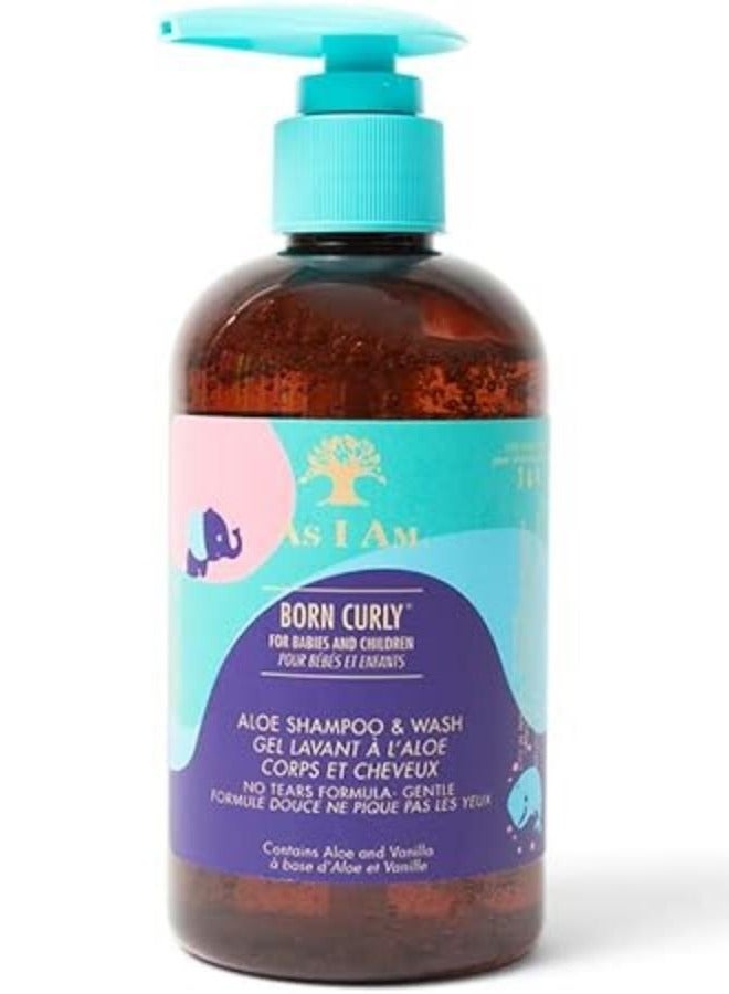Born Curly Aloe Shampoo & Wash 240ml