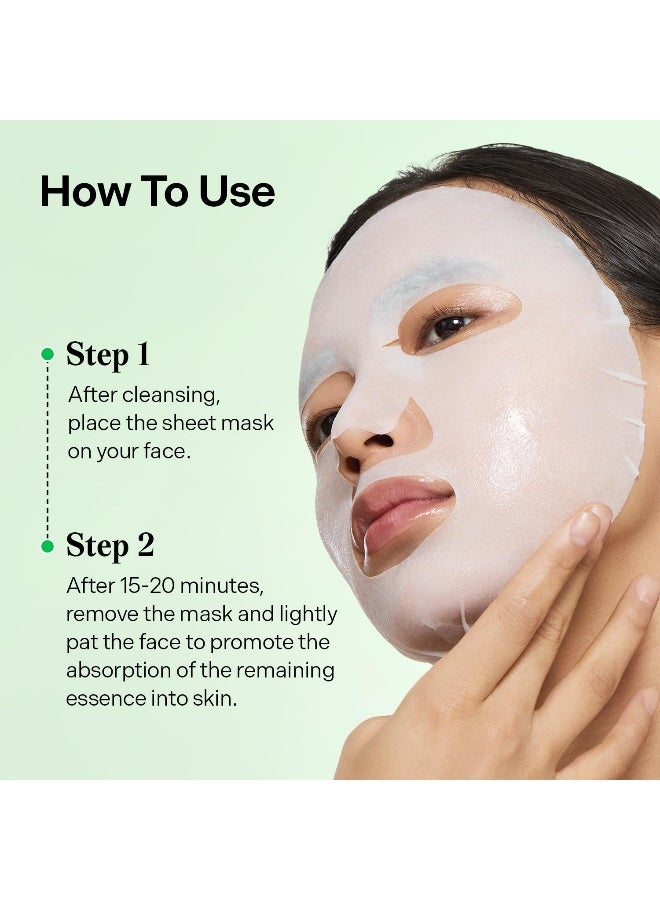 Balanceful Cica Facial Sheet Mask – Soothing Hydrating Vegan Korean Face Mask For Sensitive Skin 1 Sheet X 25Ml - image 6