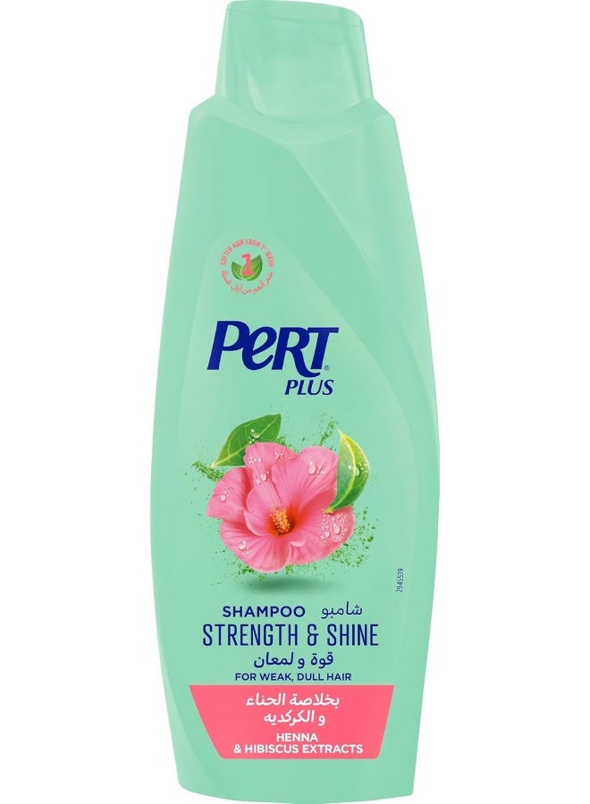 Pert Plus Strength & Shine Shampoo with Henna And Hibiscus Extract 600ml
