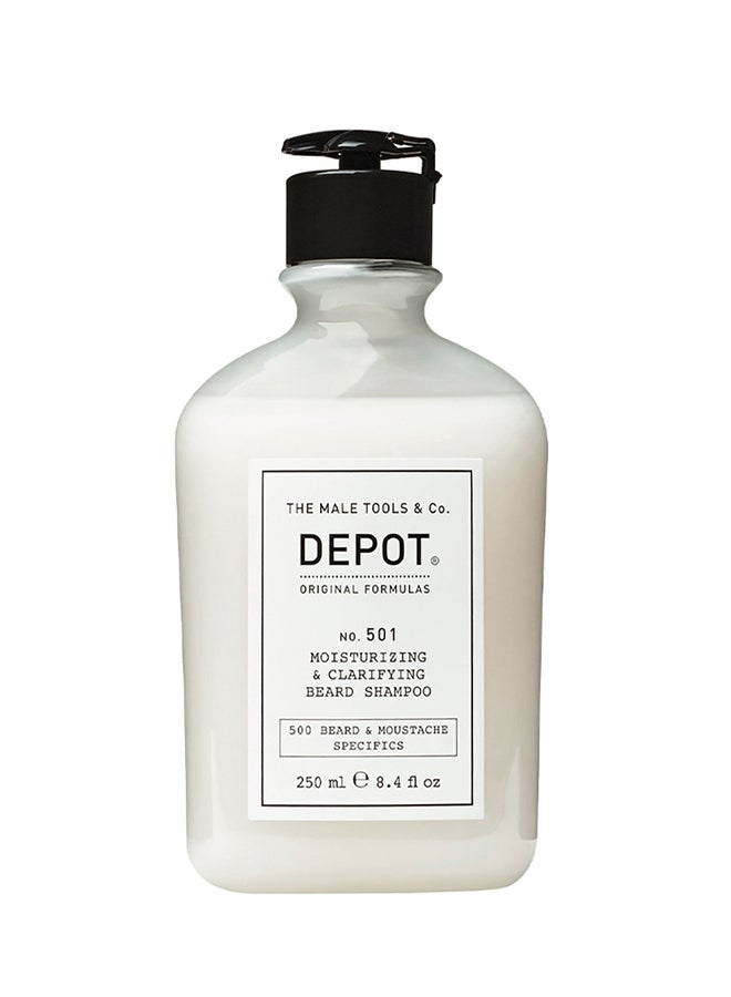 Moisturizing & Clarifying Beard Shampoo - Gently Cleanses & Hydrates Beard Hair, Removes Dirt & Impurities for a Soft, Clean Beard (250 ml)