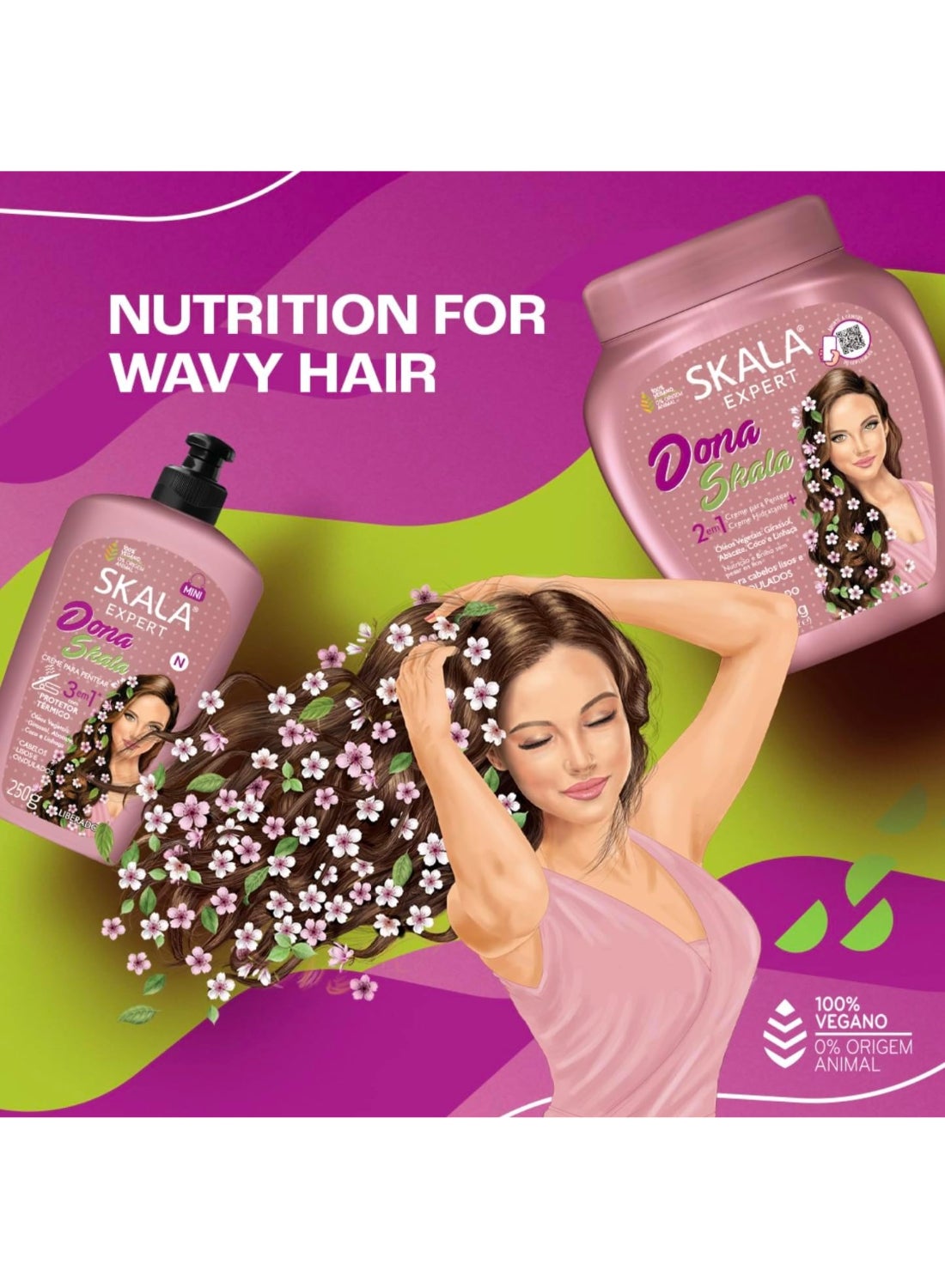 Expert Dona Cream And Conditioner 2-in-1 I Hair Vitality And Shine I For Straight And Wavy Hair I 1000 grams - image 3