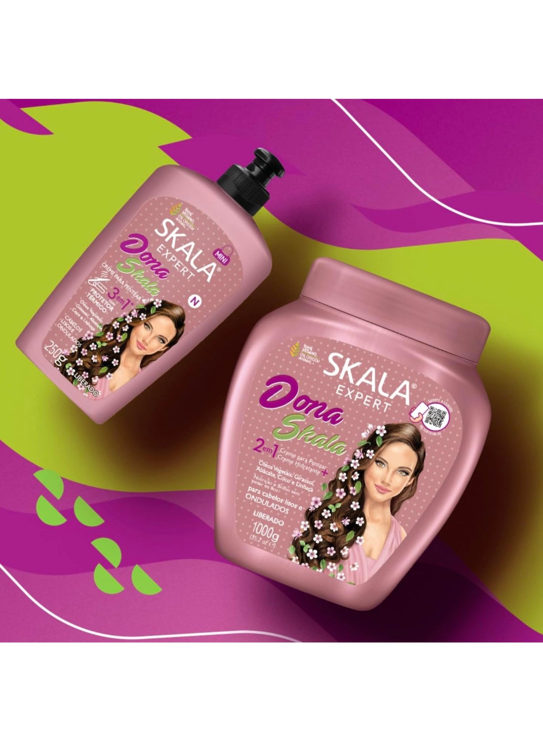 Expert Dona Cream And Conditioner 2-in-1 I Hair Vitality And Shine I For Straight And Wavy Hair I 1000 grams - image 5