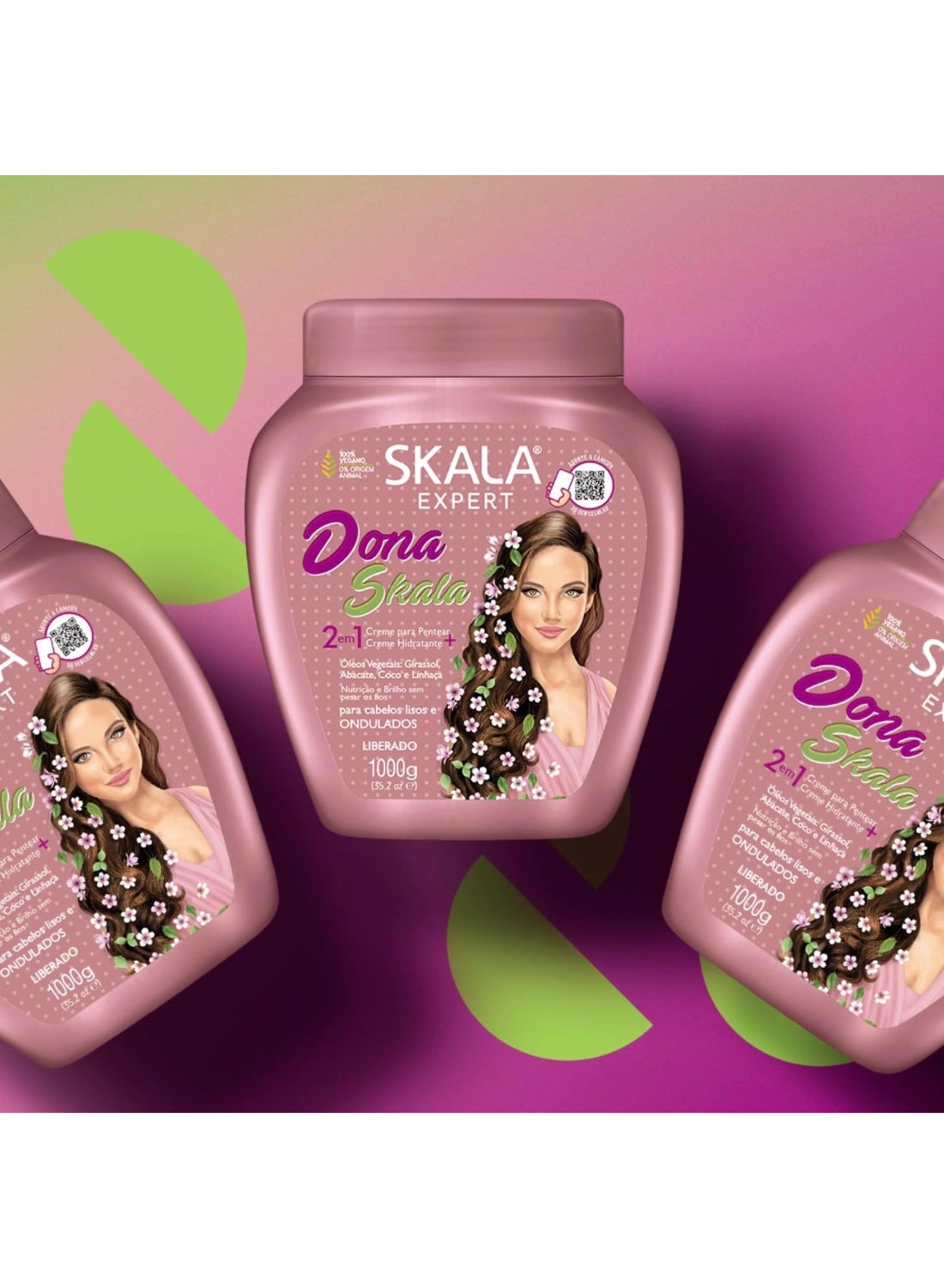Expert Dona Cream And Conditioner 2-in-1 I Hair Vitality And Shine I For Straight And Wavy Hair I 1000 grams - image 6
