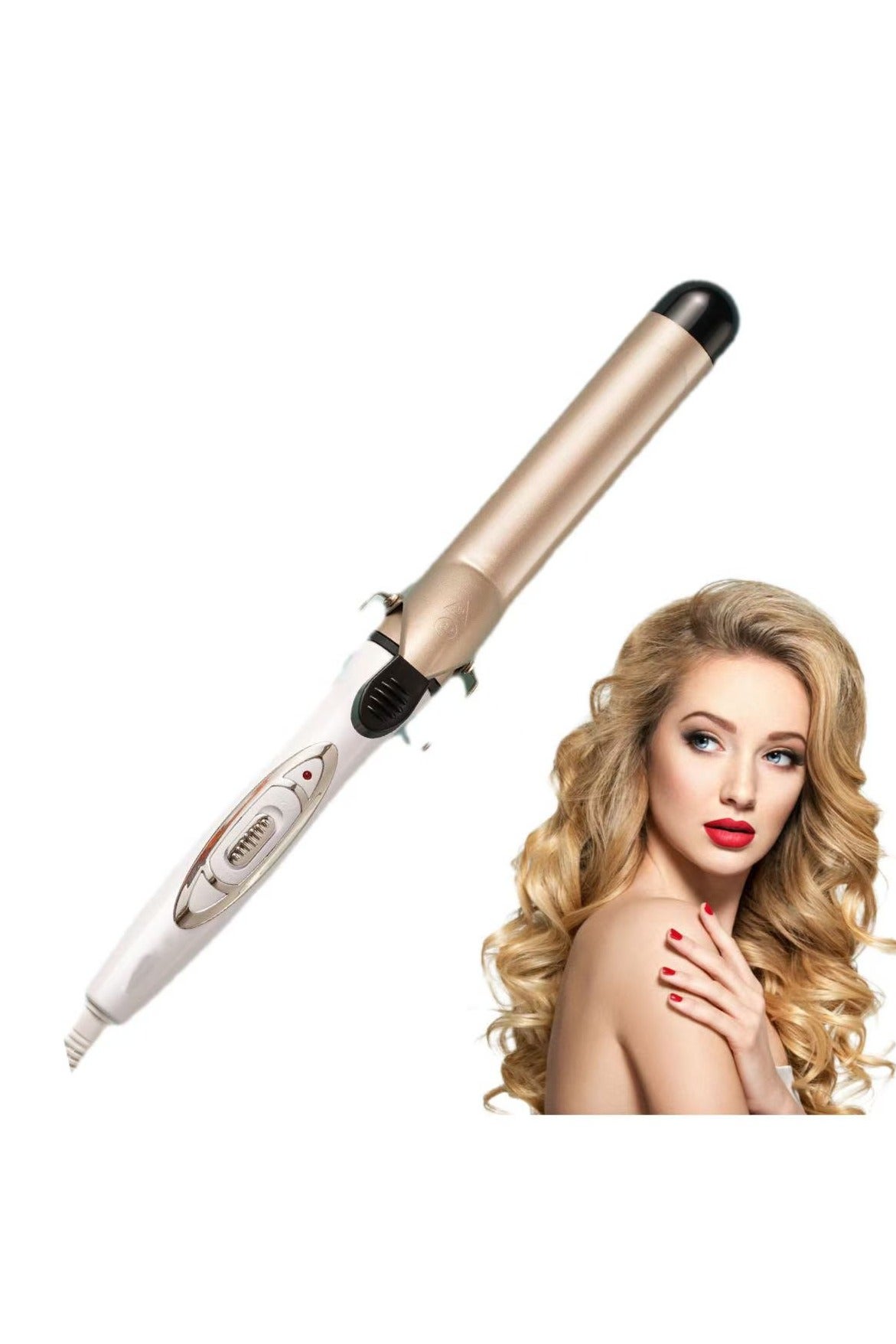 Mini Hair Curler - Negative Ion Technology, Gentle on Dry Hair, 32mm Sizes, European Plug, Ideal for Voluminous Waves and Bangs