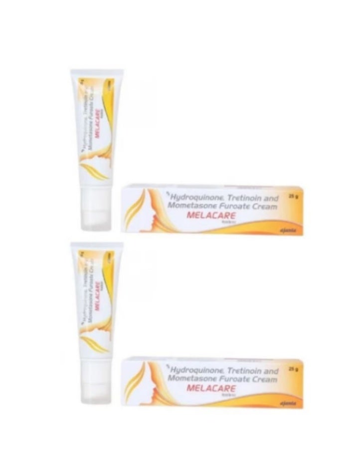 Melacare Cream For Face Melasma hyperp igmentation Dark spots Skin Wrinkles 25G 2 PCS