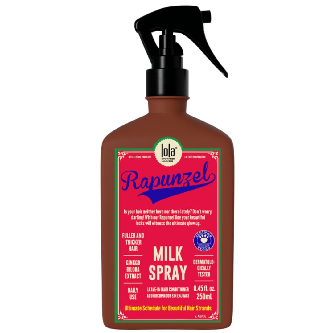 Lola From Rio â€“ Rapunzel Milk Spray for Women â€“ Hydrating Leave-In Conditioner & Detangler â€“ Lightweight Moisturizing Hair Treatment for Dry, Damaged Hair â€“ 8.45 fl oz